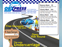 Tablet Screenshot of kittyhawkcarwash.com